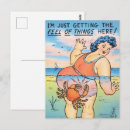 Search for funny vintage postcards Beach