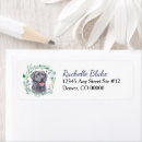Search for black labrador retriever return address labels Watercolor