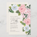 Search for womans 75th birthday invitations Pink