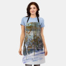Search for snow aprons Watercolor