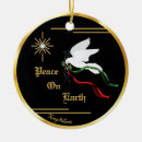 Search for white dove christmas tree decorations Peace on earth