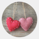Search for wooden heart stickers Country