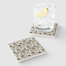 Search for brown white pattern coasters Stone