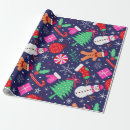 Search for character christmas wrapping paper Snowflake