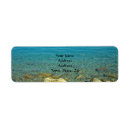 Search for blue water return address labels Tropical