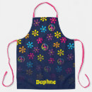 Search for hippie peace sign aprons Flower