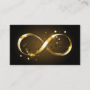 Search for infinity business cards Black