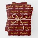 Search for dark red wrapping paper Elegant