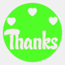 Search for lime green wedding stickers Thank you