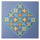 Search for blue diamond tiles Pattern