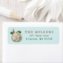 Search for sand dollars return address labels Turquoise