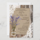 Search for lavender lace wedding invitations Wood