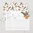 Search for christmas with recipe cards Winter bridal shower