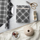 Search for black and white plaid wrapping paper Vintage
