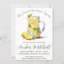 Search for lemonade bridal shower invitations Watercolor