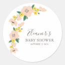 Search for vintage floral baby shower stickers Modern
