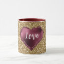 Search for glitter hearts mugs Red
