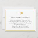 Search for monogram engagement party invitations Formal