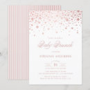 Search for faux rose gold foil invitations It's a girl