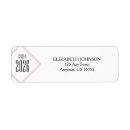 Search for diamond shape return address labels Classy