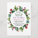 Search for cactus sweet 16 invitations Succulents