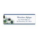 Search for peacock blue return address labels Feathers