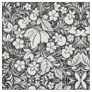 Search for black and white damask fabric Flowers