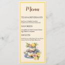 Search for afternoon tea menus Bridal shower
