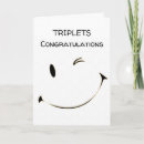 Search for triplets congratulations cards New parents
