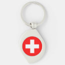 Search for switzerland flag key rings National