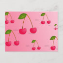 Search for fruit patterns postcards Cherries
