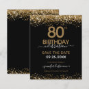Search for save the date 80th birthday invitations Elegant