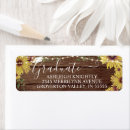 Search for rustic graduation return address labels Watercolor