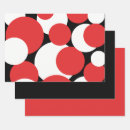 Search for black and red polka dot wrapping paper White