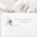 Search for gold flower return address labels Minimalist