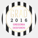 Search for pink white stripe stickers Graduation