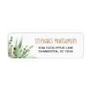 Search for gold foil return address labels Eucalyptus