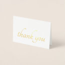 Search for real foil thank you cards Gold