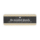 Search for gold stripe return address labels Trendy