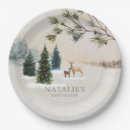 Search for winter woodland plates Woodland baby shower