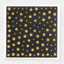 Search for black and gold polka dot napkins Modern