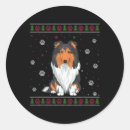 Search for rough collies stickers Funny christmas