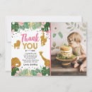 Search for safari thank you cards Pink