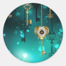 Search for antique key stickers Steampunk