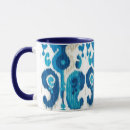 Search for blue paisley mugs White