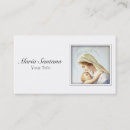 Search for catholic business cards Virgin mary