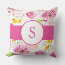 Search for flower monogram cushions Cute
