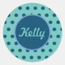 Search for aqua polka dot stickers Blue