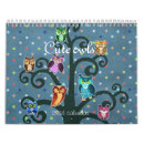 Search for cute owl calendars Animals