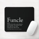Search for best uncle mousepads Black and white